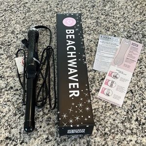 NIB Beachwaver B1 1" Curling Iron - Limited Edition Black Glitter